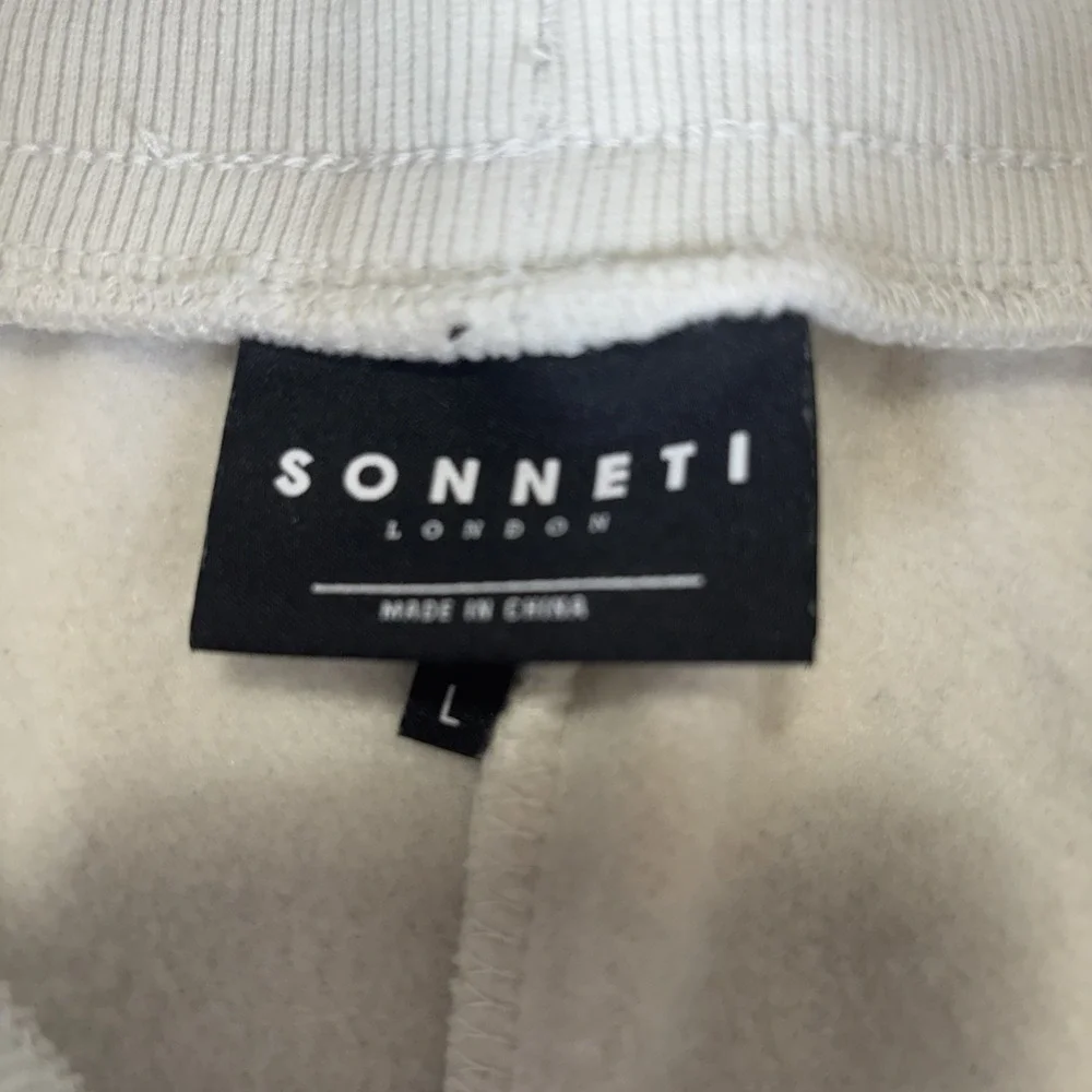 Mens Sonneti London Sweatpants Joggers Size L Cream Color‎